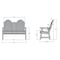 Highwood Usa 4ft Hamilton Dining Height Bench Outdoor Furniture for Patio, Backyard, Garden AD-BEN-HM1-EUC - alternate 3